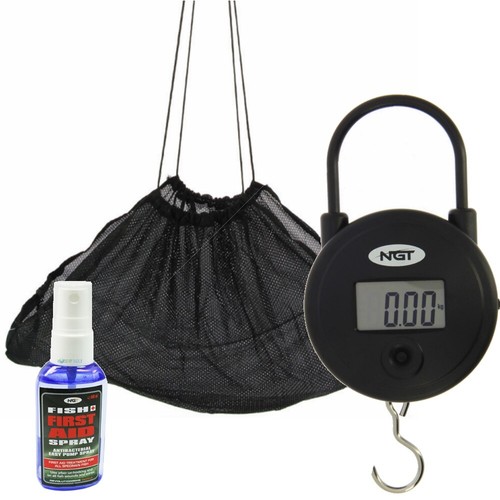 NGT Digital Fishing Scales & Weigh Sling Fish Aid Carp Coarse Fishing