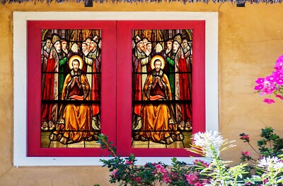 3D Crowd A231 Window Film Print Sticker Cling Stained Glass UV Sinsin