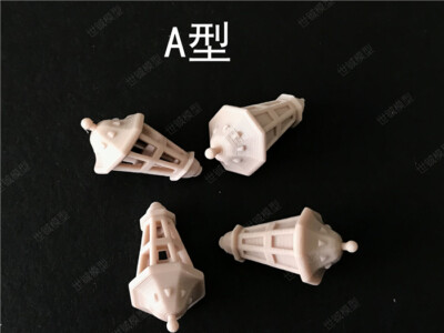 3D Printed Stern Lantern Choice Size Model Ship Fittings - 3 Pcs