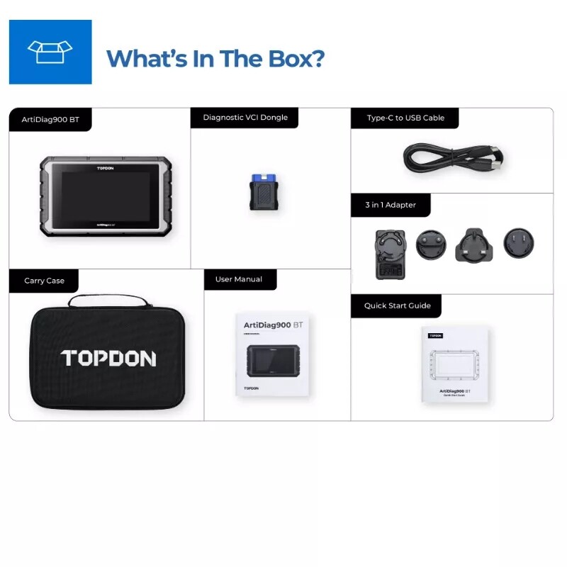 TOPDON AD900BT Key Coding All System Key Programmering Diagnostic Tool 28+ Reset