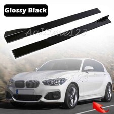 For Bmw 1 Series E82 E88 F22 F44 Glossy Side Skirt Splitter Rocker Panel Lip