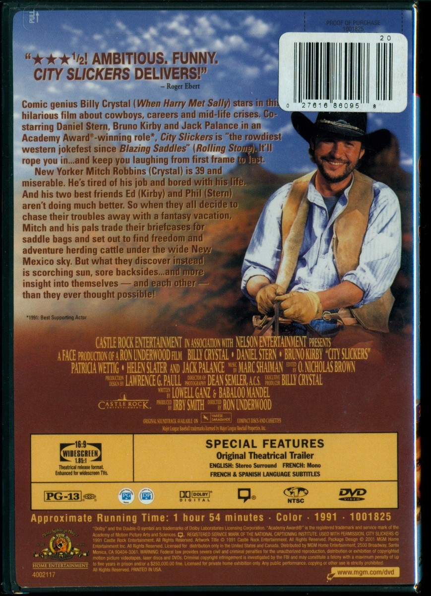 CITY SLICKERS BILLY CRYSTAL DANIEL STERN BRUNO KIRBY JACK PALANCE