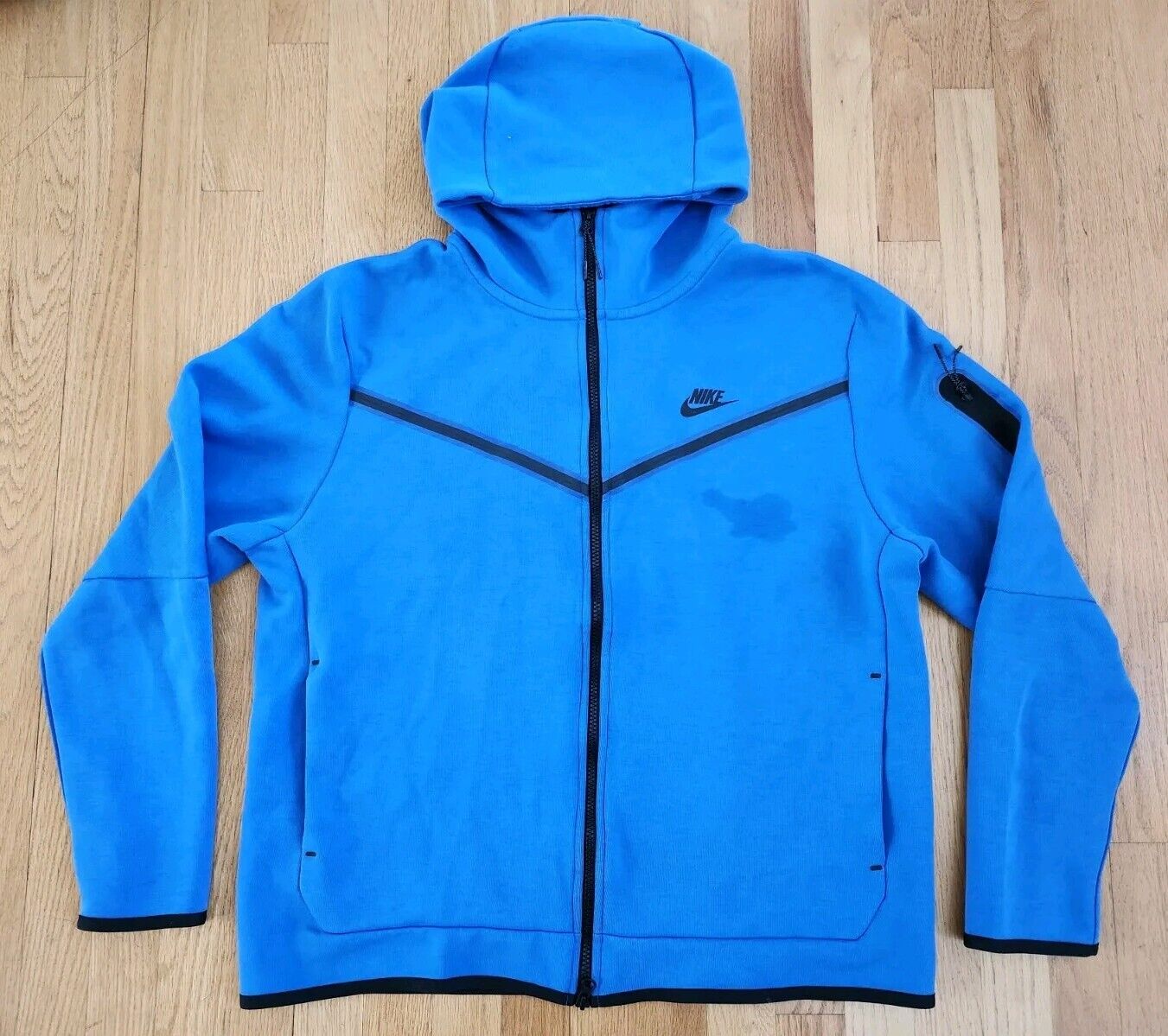 Nike Sportswear Tech Fleece Full-Zip Hoodie Royal Blue Mens Size XL AS IS Read*