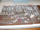 GORHAM WHITE PAISLEY STERLING SILVER 15 PIECES 3 SETS OF(2/ FORK 2 SPOON+KNIFE)
