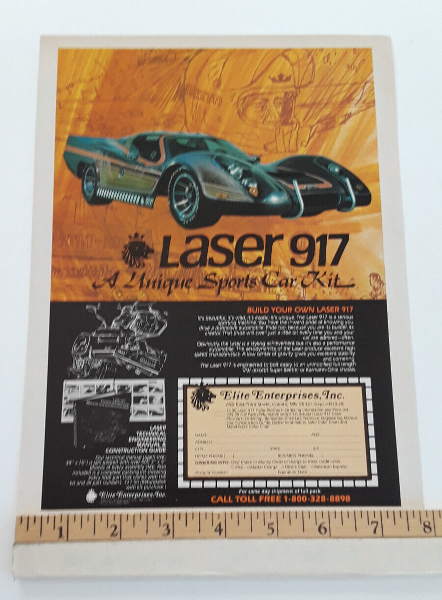 LASER 917 KIT CAR - PORSCHE 917 - ORIGINAL 1979 AD | eBay