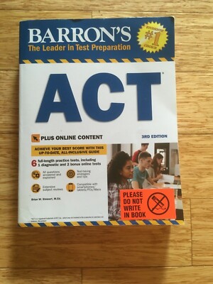 Barron&rsquo;s ACT Study Guide Third Edition | eBay