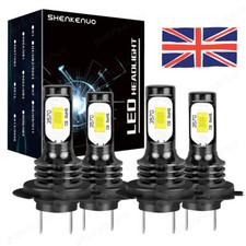 For Seat Leon 5F1 2013-2020 H7 6000k White High/Low Beam LED Headlight Bulbs Set