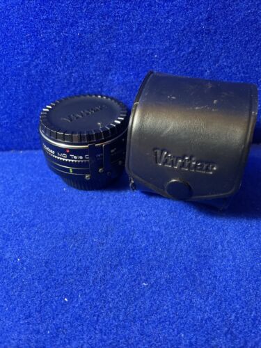 VINTAGE VIVITAR MC TELE CONVERTER 2X-5 LENS WITH CASE AND COVERS - Picture 1 of 10