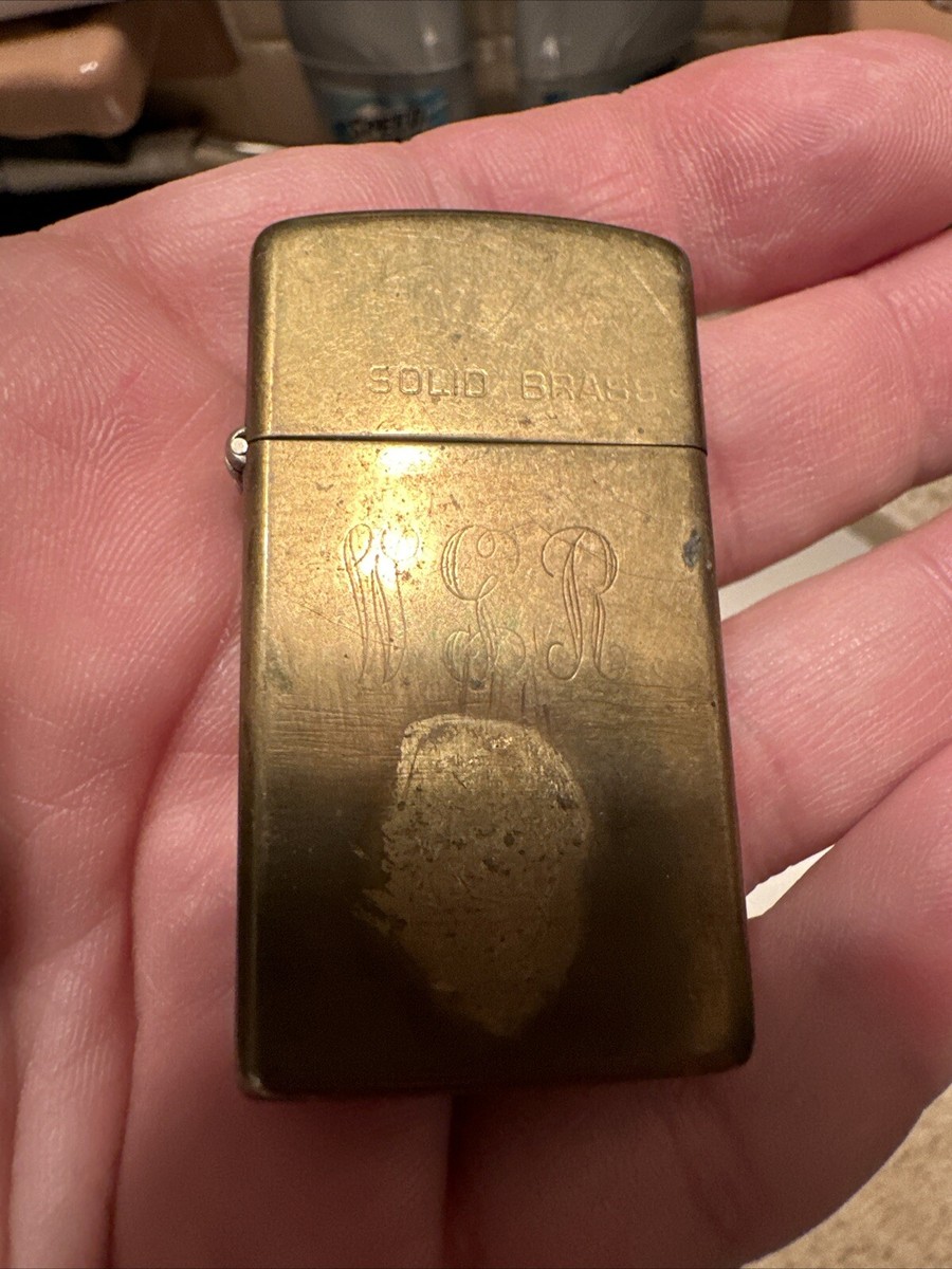 1932-1983 Solid Brass Zippo Lighter - Commemorative 1932 1932-1983 Solid Brass Zippo Lighter - Commemorative 1932