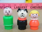 Vintage Fisher Price Little People Sesame Street People & Dog Figures