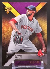 David Price #90 2016 Topps Triple Threads Amethyst Boston Red Sox SN/340