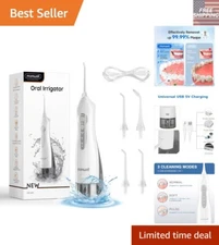 Professional Oral Irrigator with 300ML Tank – Rechargeable Teeth Cleaning Device