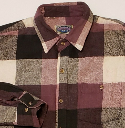 Vintage 90s Plaid Flannel Shirt XL Long 