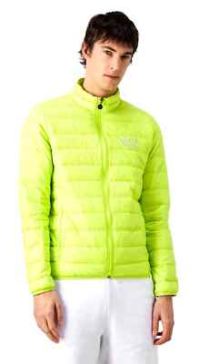 EMPORIO ARMANI EA7 8NPB01 PN29Z MAN WOVEN DOWN JACKET DOWN CORE IDENTITY LIME