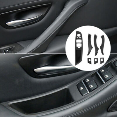 Maniglia Interna Porta In Fibra Di Carbonio Per BMW Serie 5 F10 F11 - Copertura Pannello Interno RHD LHD