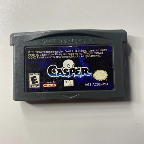Casper (Nintendo Game Boy Advance, 2002) Authentic GBA Game Cartridge TESTED