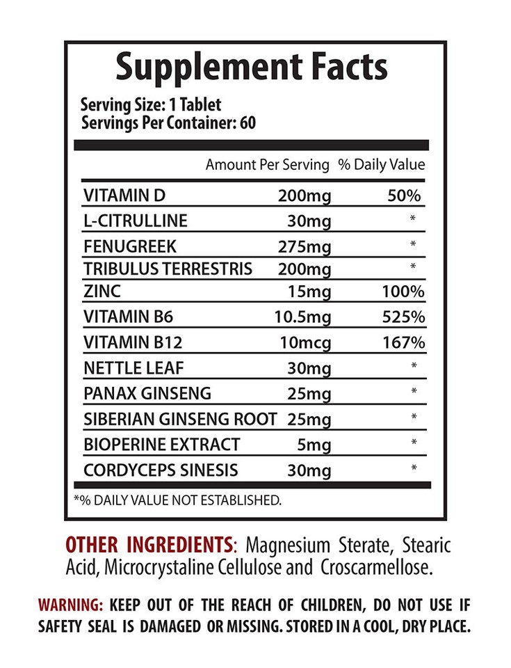 TESTO BOOSTER Bodybuilding Supplements Testosterone Booster 3 Bot 180