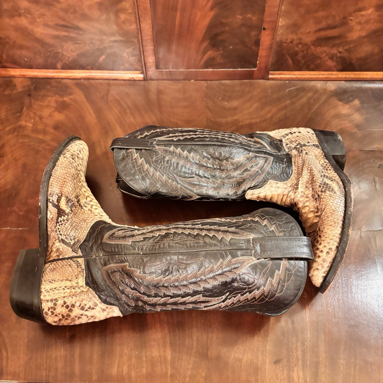 Dan Post Men’s Python Snakeskin Western Boots Bro… - image 6