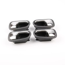 Set 4 Left Right Inside Door Black Handle For Mazda Protege 323 1995-2003