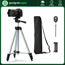 Amazon Basics 50 Inch Lightweight Tripod for Camera and Phone with Travel Bag