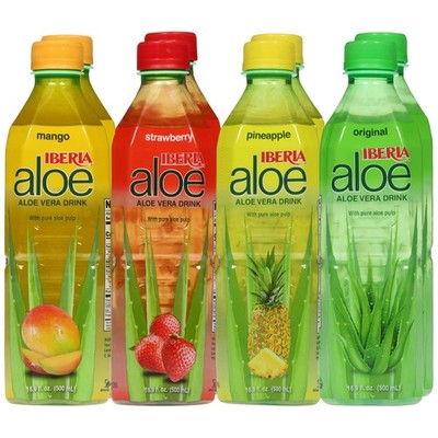 Iberia Aloe Vera Drink with Pure Pulp, Variety, (Pack of 8) 2 x... | eBay
