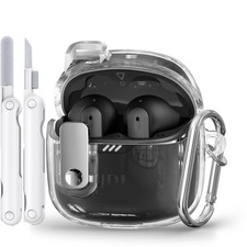 Polislime with Lock Case Compatible with JBL Tune Flex Earbuds,with Cleaner Kit,