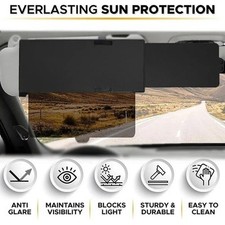 Car Sun Visor Extender Anti Glare UV Blocker Universal Shade