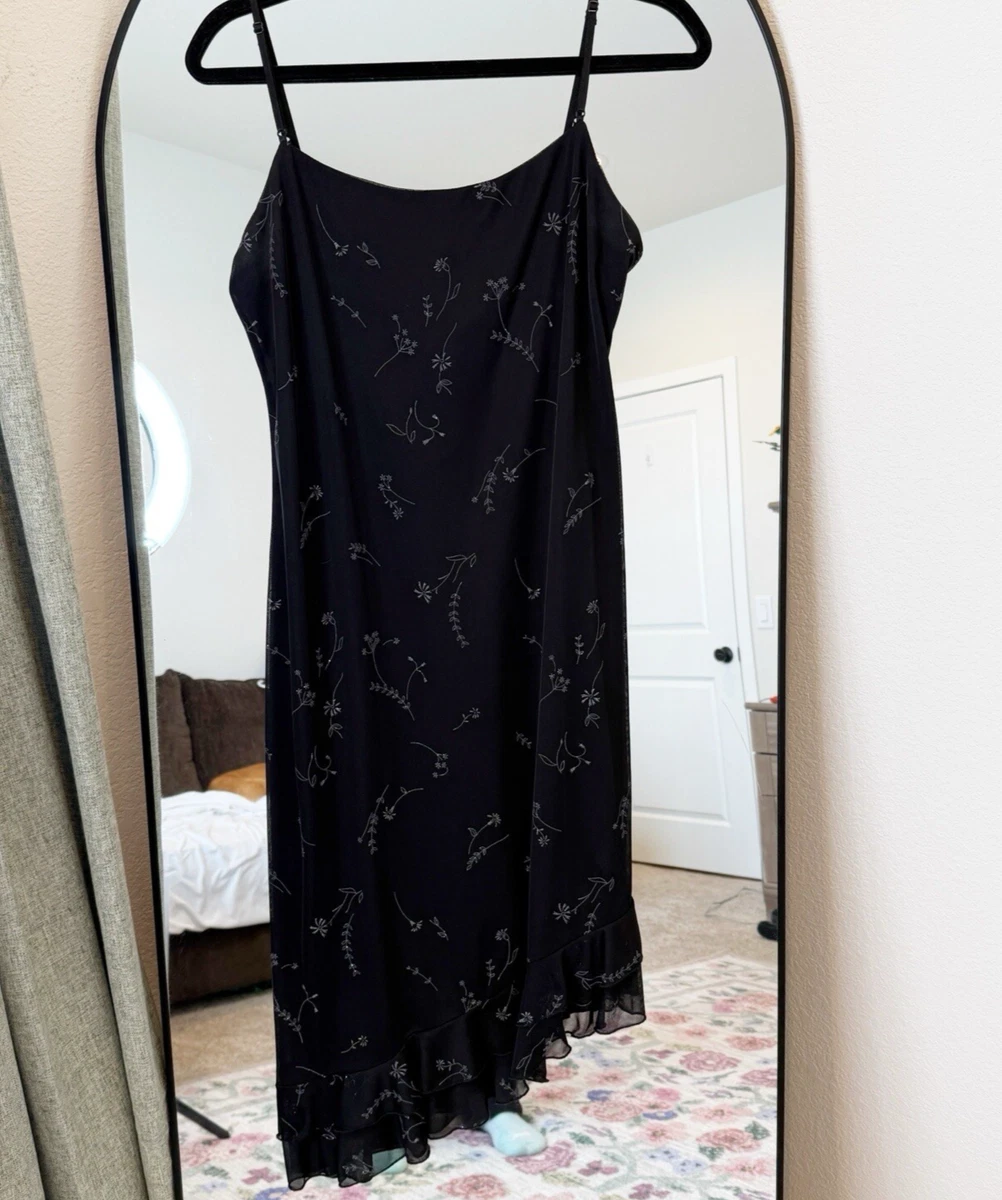 city triangles dress 90s 90's City Triangles Blue Sparkly Dress - Tagged Small