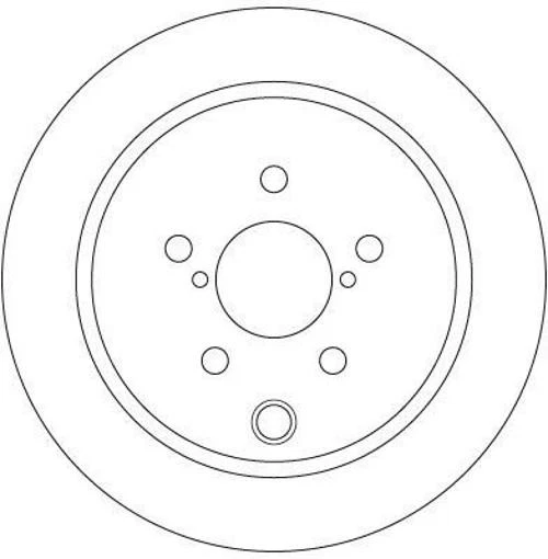 2x TRW DF6503 Disque de frein Arrière pour SUBARU FORESTER (SJ) XV (GP) XV (GT) - Photo 2/4