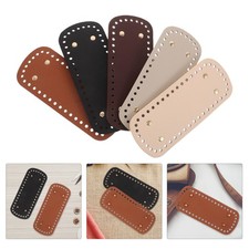 5 Pcs Pu Crochet Purse Bottom Support Oval Bag Base Shaper Pad For Bags