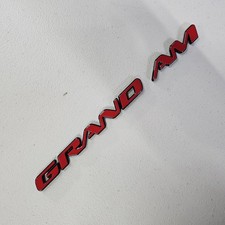 Oem Pontiac Grand Am Door Emblem Set Grand Am Red 1996-2002 Gm 22636895 22636901