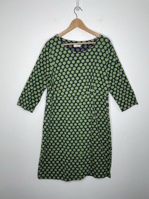 Adini Etuikleid Wickeloptik hell Blumenmuster Baumwolle Jersey Tunika L1 UK 18