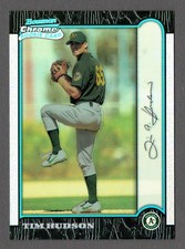 TIM HUDSON 1999 Bowman Chrome REFRACTOR Parallel RC 375 Rookie Card A's Athletic. rookie card picture