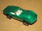 Vintage 1968 Hot Wheels Redline Custom Corvette Green White Interior