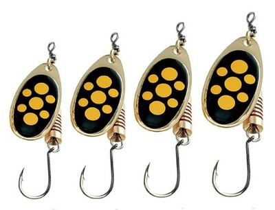 DAM Effzett FZ Singlehook Gr. 1 - 3 Spinner Blacky Einzelhaken
