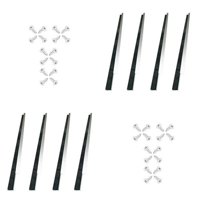 8 Sets Retsun Garage Door Brush Seal, 1 1/2'' x 39.37'' Door Brush Sweep, Fits ...