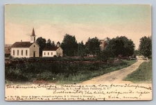Postcard New York Thompsonville Churches Dirt Streets UDB O486