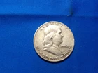 1954-D Franklin Half Dollar (yellow/red)