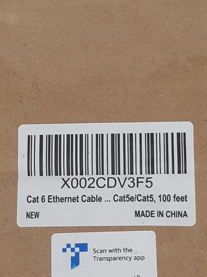 Jadaol Cat 6 Ethernet Cable Flat White 100ft Internet LAN Cat5e Compatible - Image 4 of 4
