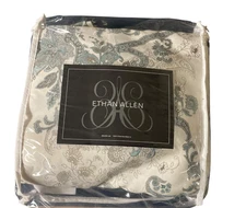 Ethan Allen Italy NEW Wynsome  Paisley Queen Duvet Cover 2 Sham Set Queen/Full