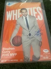 Stephen Curry Signed 2015 MVP Wheaties Cereal Box Auto PSA/DNA COA with cover