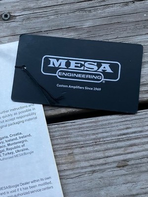 Mesa Boogie Badlander Tags and Warranty NO AMP!
