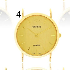 Geneve Round Gold Watch Movement