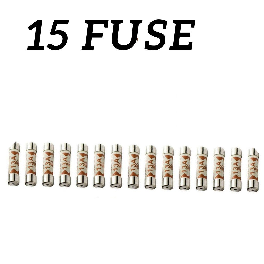 13A Domestic Fuses Plug Top Household Mains 13Amp Cartridge Fuse 5,25