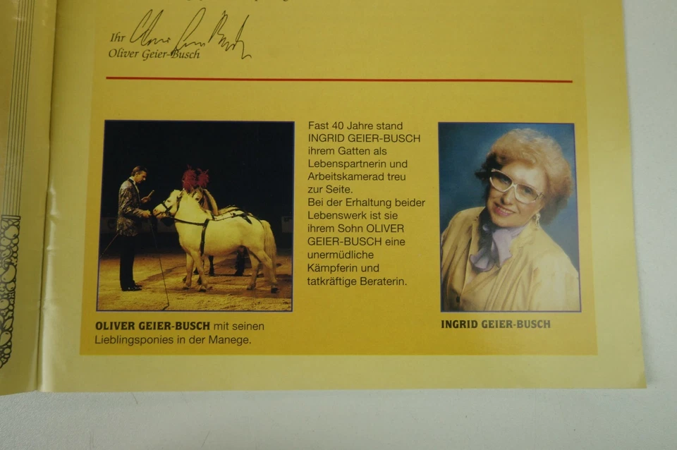 Circus Busch-Roland Berlin Bremen 1996 1997 Programm Prospekt H-6155 - Bild 3 von 4