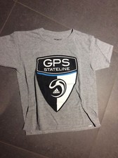 Adidas Grey Kids T Shirt Size Small GPS Stateline