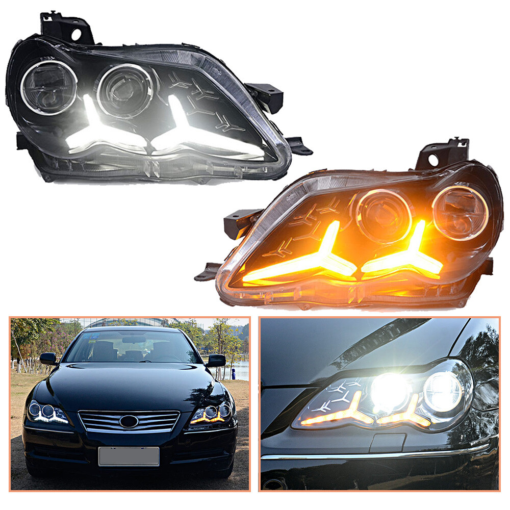 トヨタ マークXGsパンパー LED BEAM 8121A-WY010 For Toyota Mark X Headlamps 2005-2009 HID Projector LED DRL