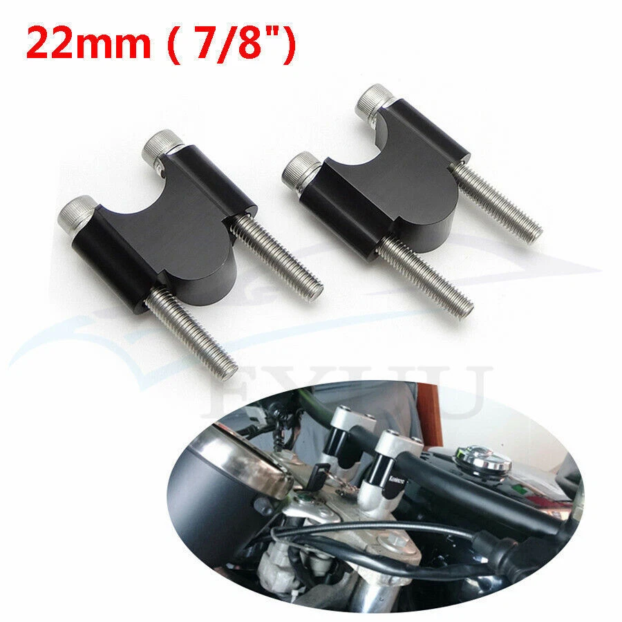 1 пара универсальных подъемных зажимов для руля мотоцикла с ЧПУ 7/8 дюйма 22 мм - Изображение 4 из 4