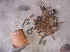 John Deere A tractor JD nuts bolts part pieces misc brackets