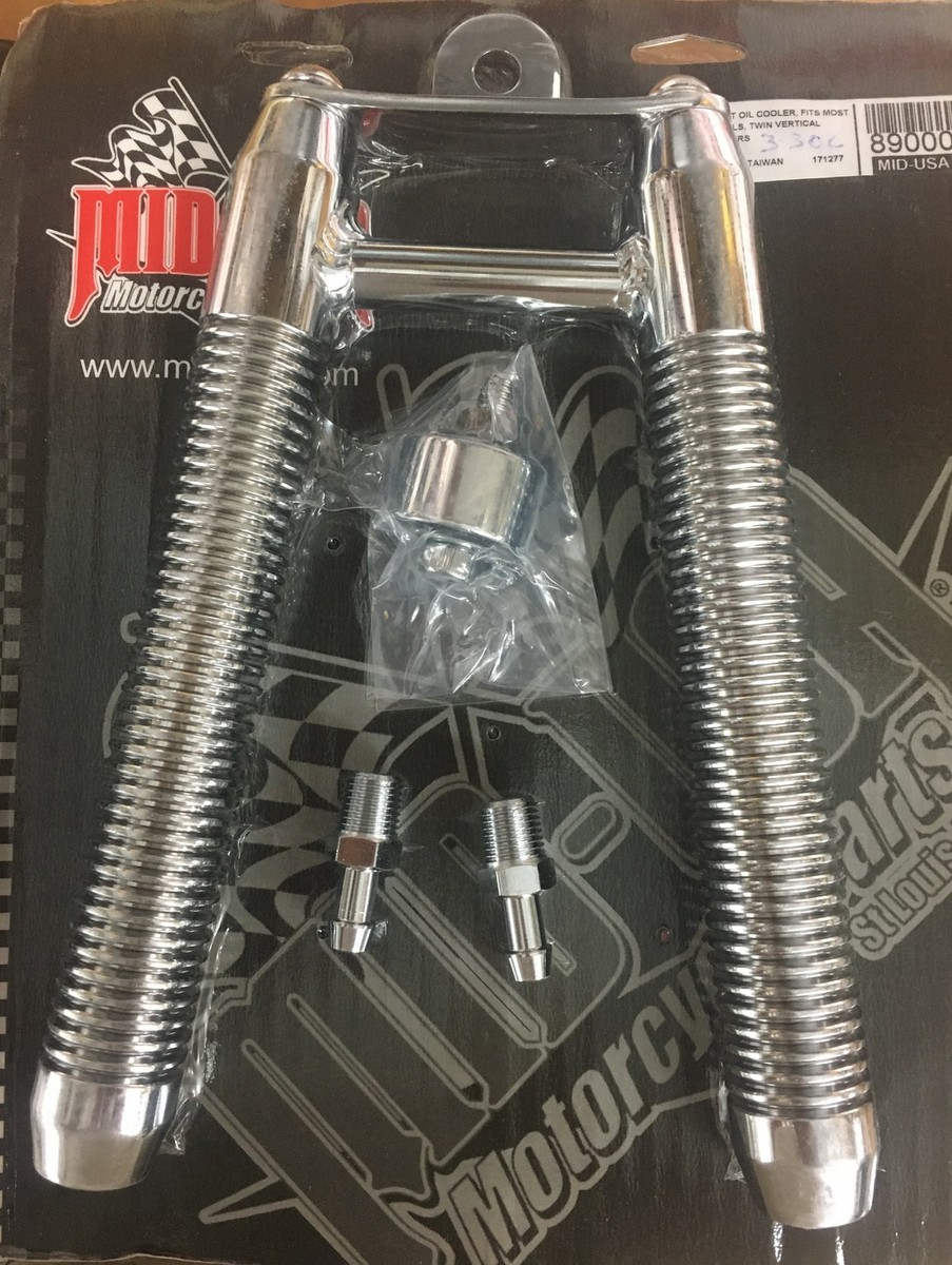 Frame Mount Chrome Billet Oil Cooler Most Harley Davidson Models